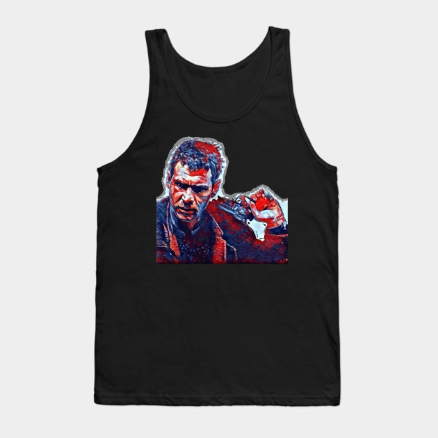 Deckard Red and Blue Tank Top by Bespired